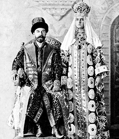 Nicholas II and the empress of Russia, Alexandra Fedorovna in 1903