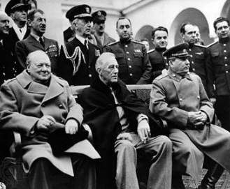 Stalin, Roosevelt, Churchill at Yalta, February 1945